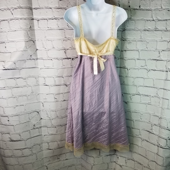 Vtg 90s y2k pleated embellished dress new - Picture 4 of 13